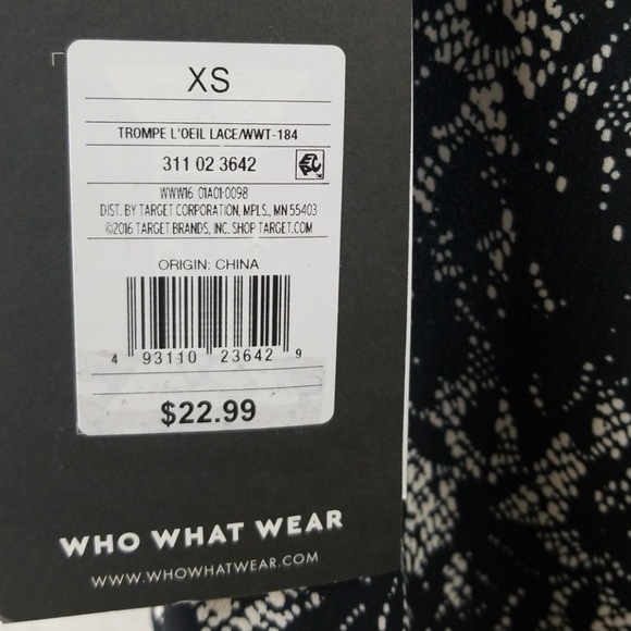 Who What Wear Floral /Lace Print Tank Sz XS - Picture 5 of 8